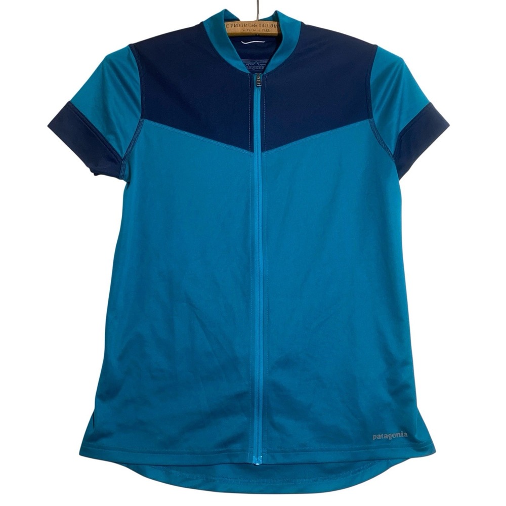 Patagonia Dirt Craft Short Sleeve Cycling Jersey Blue Size Small